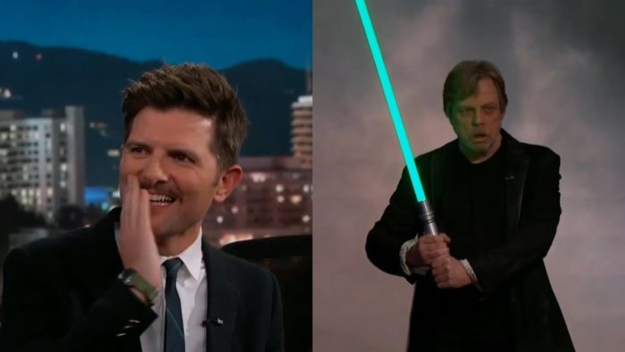 Mark Hamill aparece durante o programa “Jimmy Kimmel Live”