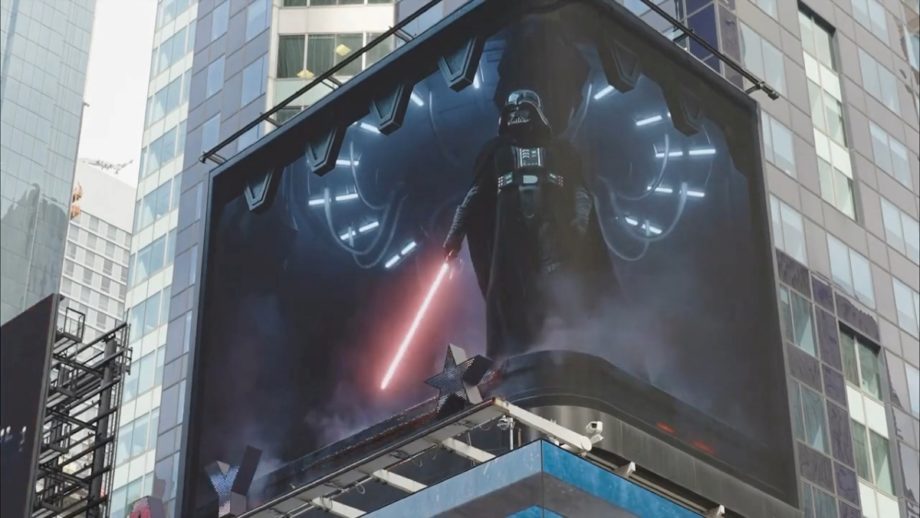 Darth Vader é atração em NY na Times Square