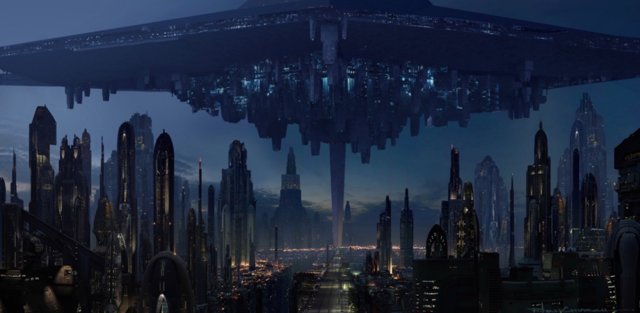 A revolução em Coruscant na primeira versão do Episódio IX