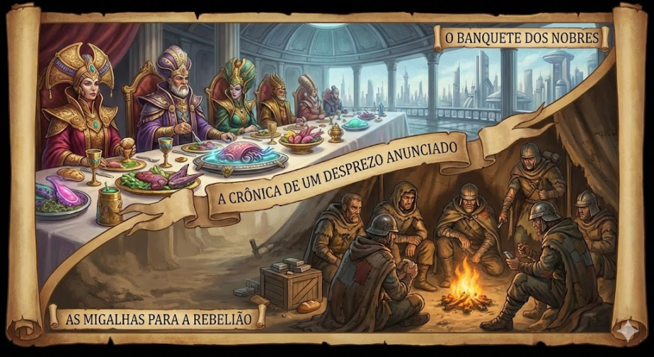 Cronicas de Vos | O Banquete dos Nobres e as Migalhas para a Rebelião: A Crônica de um Desprezo Anunciado