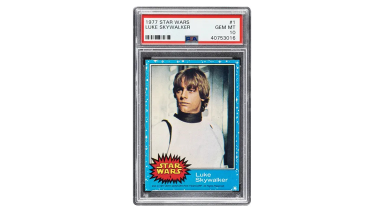 Tem Troco em Créditos Galácticos? Card de Chiclete de Luke Skywalker Bate Recorde em Leilão Milionário!